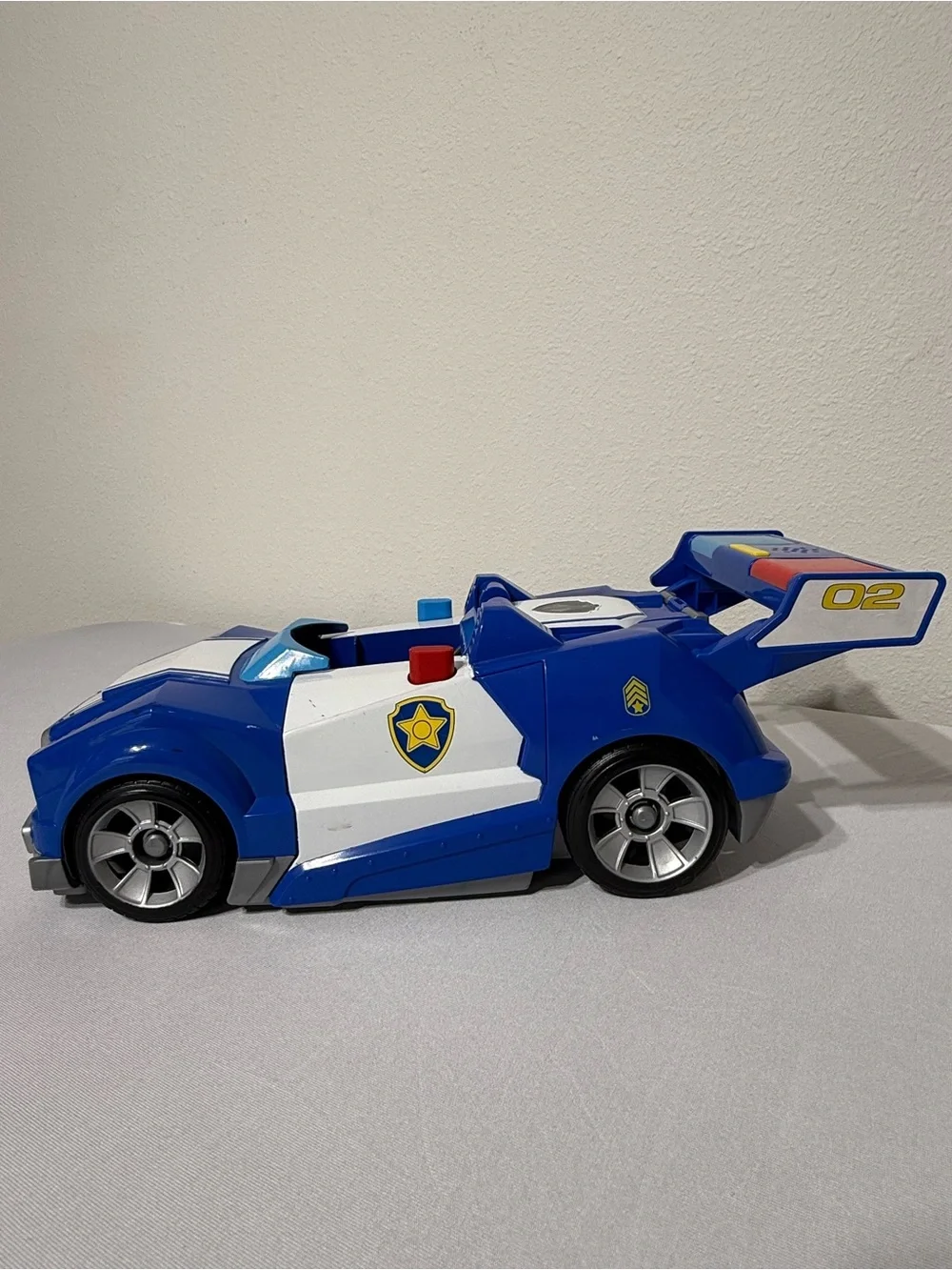 Paw Patrol Chase 2-In-1 Transforming Movie City Cruiser WORKS w/ Discs